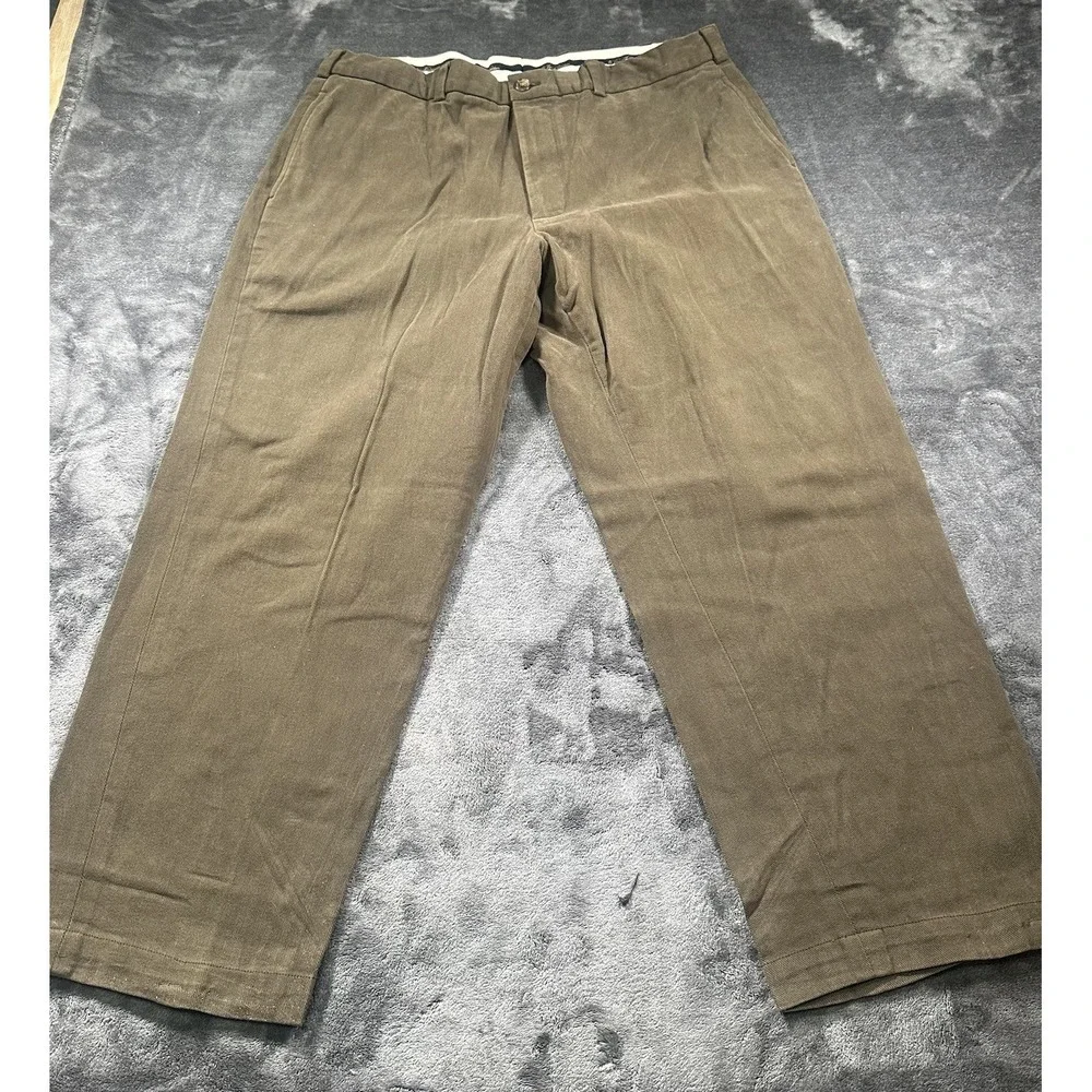 Brooks Brothers Hudson Pants Mens 38/30Advantage Chino Slacks (525) Brown